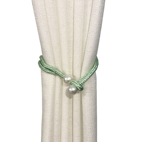 2 pz tenda cravatta schienale corda di raso spesso resistente decorazione casa fibbia - Foto 38 di 39