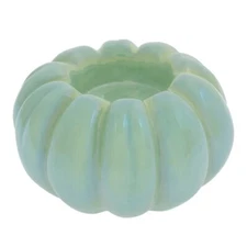 Boston International - Lustrous Pumpkin Tealight Holder - Aqua