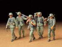35184 Tamiya 1:35 Wwii Fig.-Set Mg-Trupp I.ManöVer(5 Fig.)Plastikmodellbau, Gmk