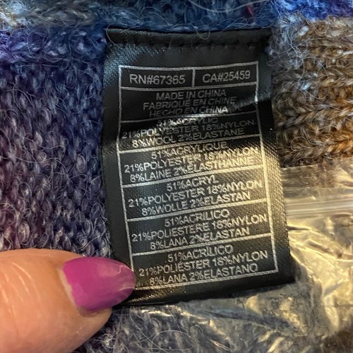 NWT BB Dakota Steve Madden Ombré Sweater Women’s Size XS Oversized Multi Colored - Picture 8 of 9