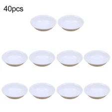 40pcs Dipping Soy Sauce Cup Plastic Sauce Bowl Seasoning Dish Appetizer-Plates