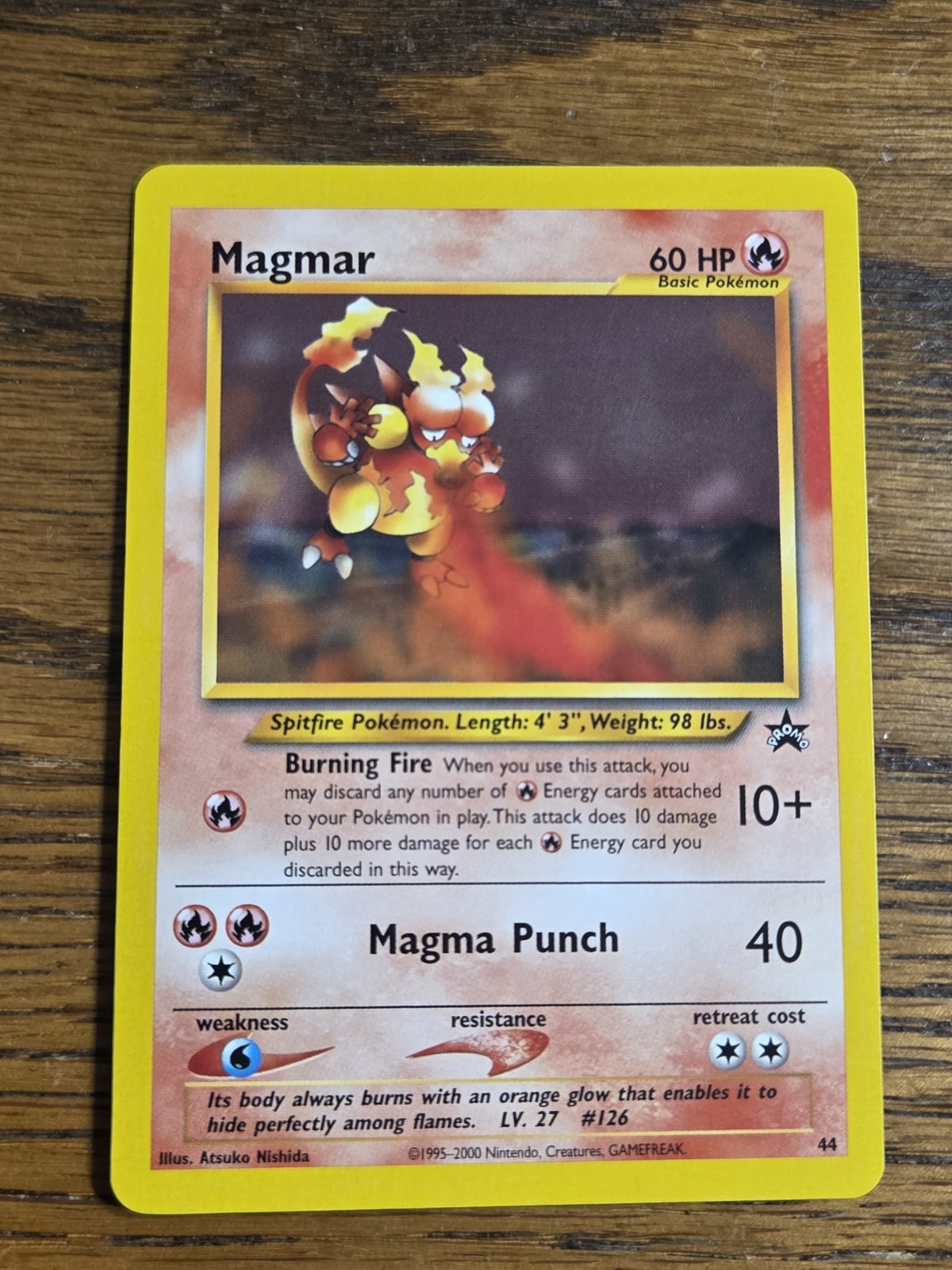 Pokemon Wotc Black Star Promo # 44/53 MAGMAR  ((never played)) **LOOK**