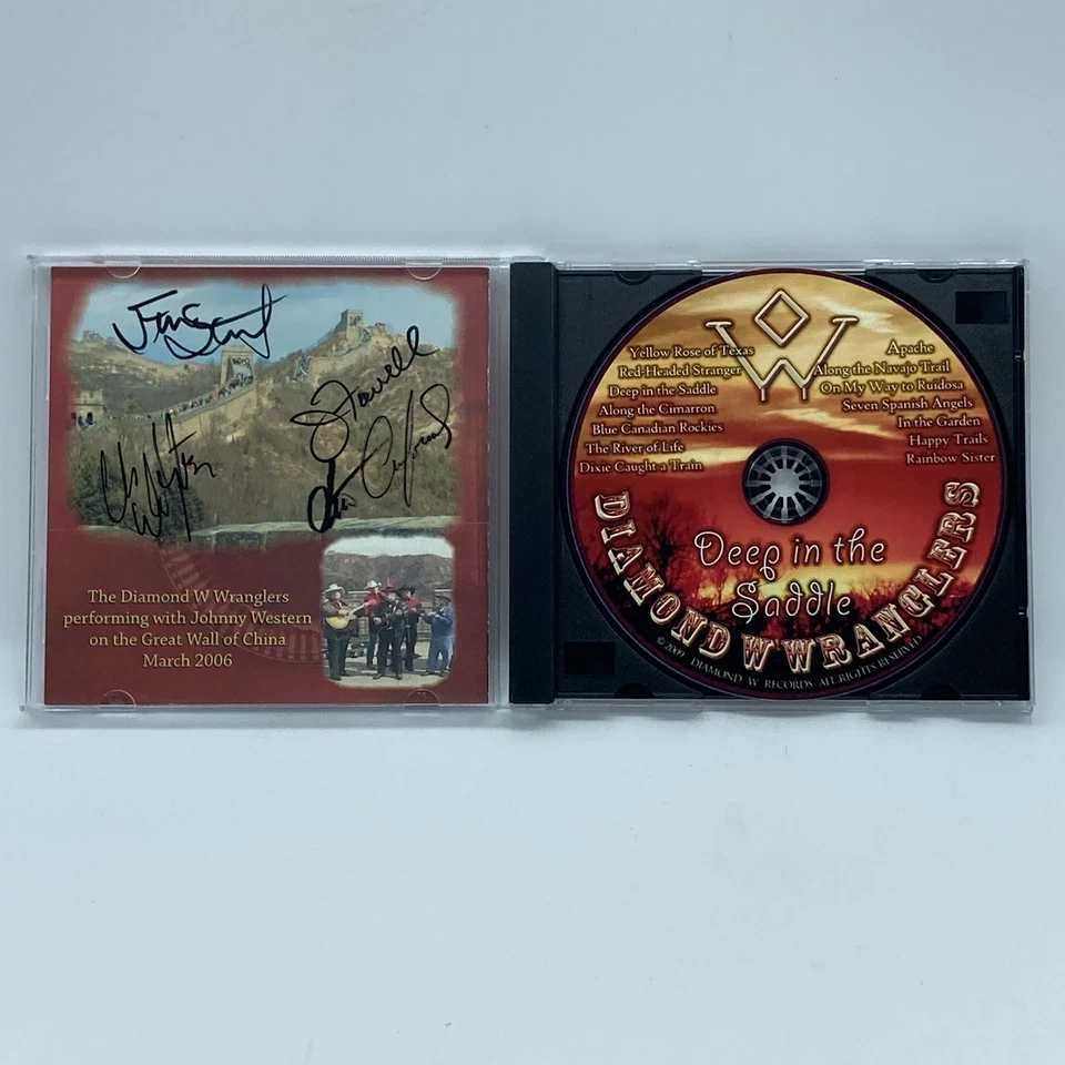 Diamond W Wranglers "Deep in the Saddle" CD 2009 Ranch Towanda KS Country SIGNED - Image 3 of 4