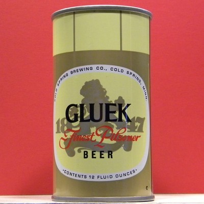 Gluek Beer Air Filled S/S Can Cold Spring Brewing Co Minnesota 440 P/T A/F Mint