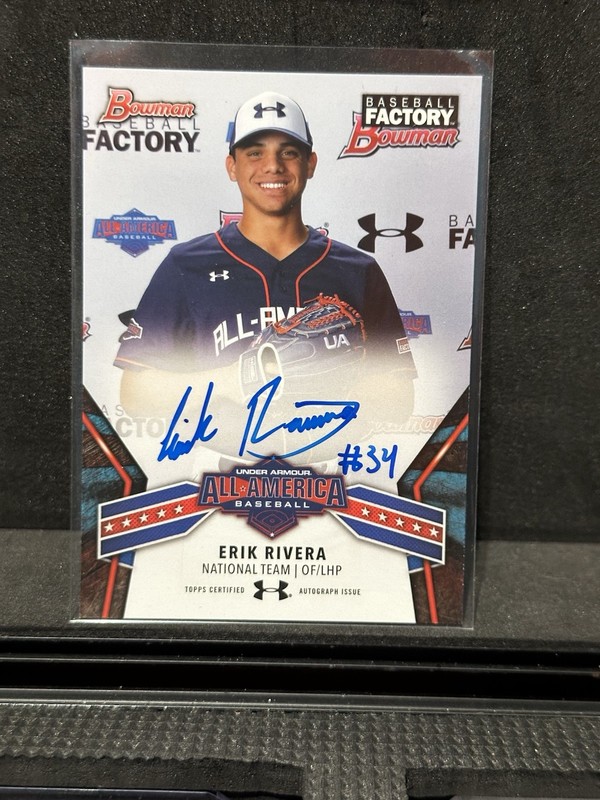 Erik Rivera 2018 Bowman Under Armour All-American Autographs #UAN16 Angels