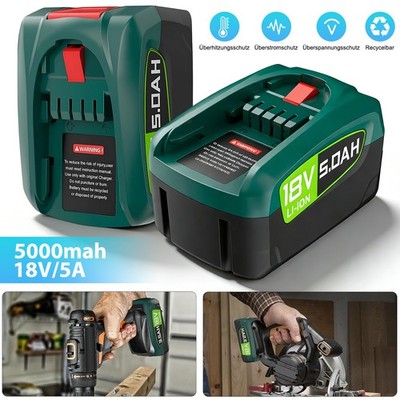 5.0Ah Akku 18V Batterie Hohe Kapazität Für Bosch GLORIA Gardena PBA PSB PSR