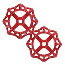 Outside Faucet Handles,2Pcs 9x9mm-Round Wheel Handle Water Spigot Handle Red 