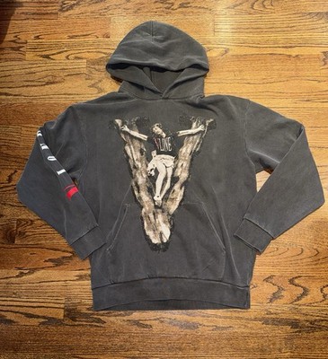 Vlone Sinned (Charcoal) Hoodie 100% Authentic   Size Medium