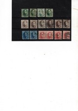 Lot de timbres classique de Belgique année 1863 n° 13 à 16