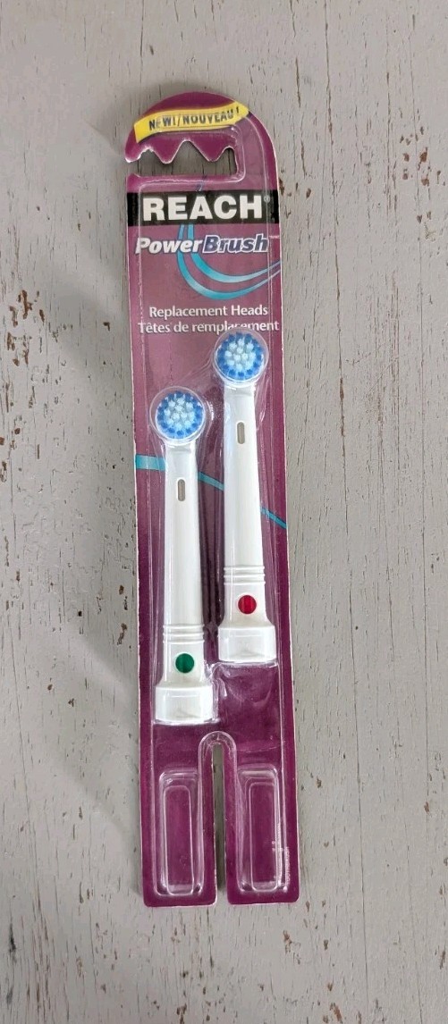 New! Reach Power Brush Electric Toothbrush REPLACEMENT HEADS