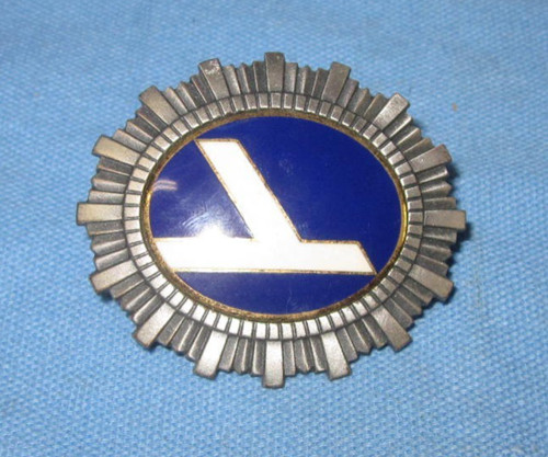 Vintage 1-7/8" X 1-5/8" Eastern Airlines Enameled Hat Badge