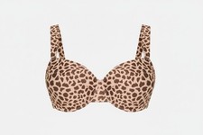 Figleaves Serengeti Underwired Bikini Top UK32F Leopard Print IA877
