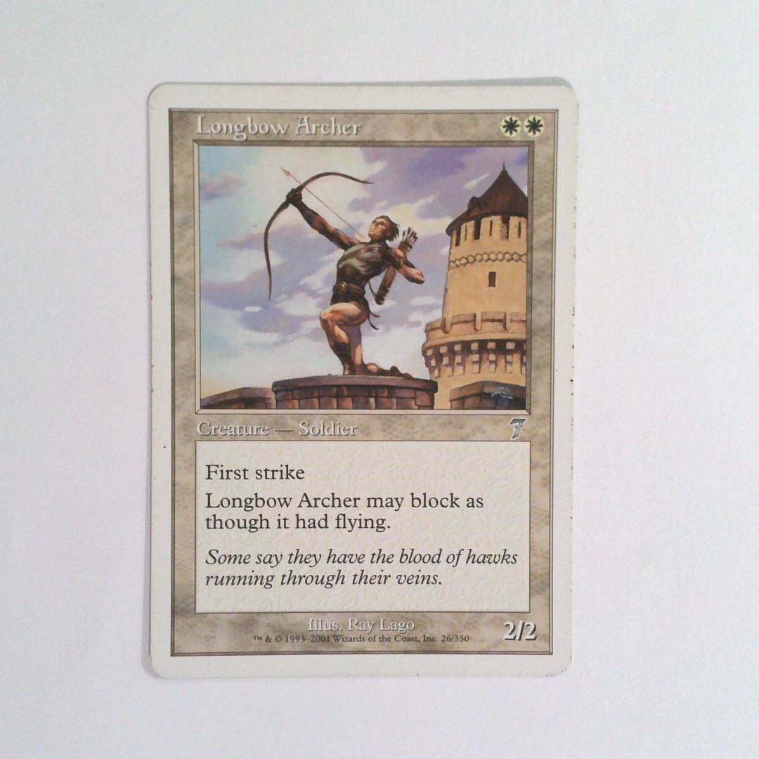 Longbow Archer #26 MP 7th Edition MTG Pre-Modern