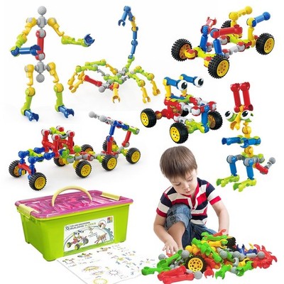 Huaker Stem Building Toys for 3 4 5 6 7 8 Year Old Boys Girls Kids,180 Pieces...