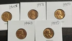 wheat pennies lot Of 3 VF Pennies