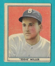 VINTAGE  1941 Play Ball  #1 “Eddie” Miller Boston Bees Baseball Card SHIPS FREE!