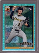 BUBBA CHANDLER 2026 Topps Series 1 1991 Silver Pack Aqua Refractor RC #010/199