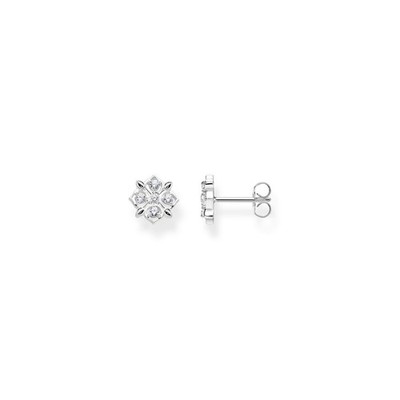 Thomas Sabo Ohrstecker Damen Blume Zirkonia Sterling-Silber SCH150323