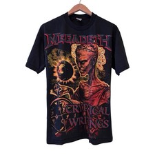 Vintage 90s Megadeth Cryptic Writings Tour Shirt Size Band REPRINT XL