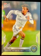 Riqui Puig 2022 Topps Now MLS #173 LA Galaxy Soccer Card PR: 256 SSP