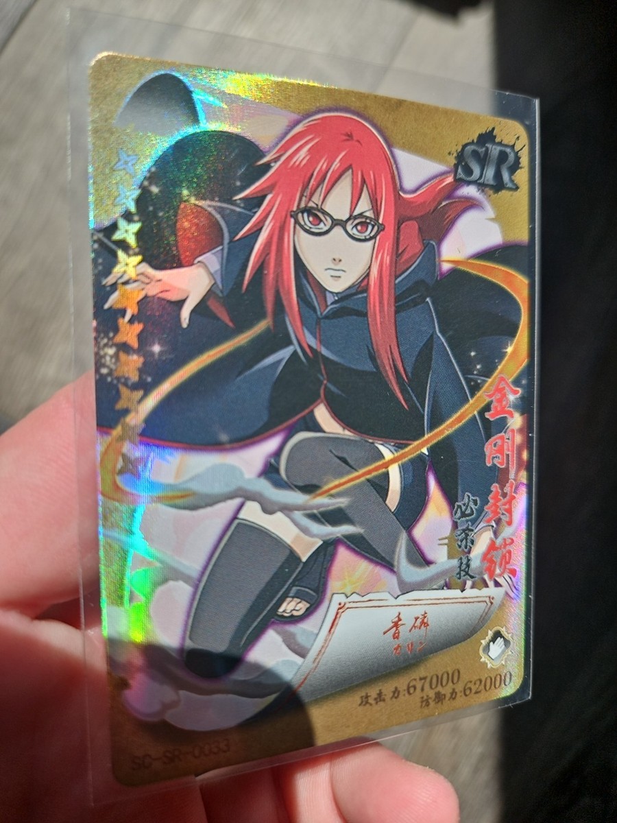 Karin Uzumaki NR-SR-033 Kayou Naruto TCG CCG Holofoil Super Rare