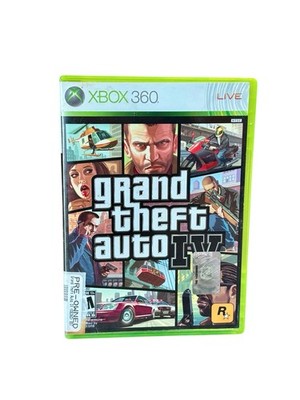Grand Theft Auto IV Xbox 360 W/ City Poster Map Tested Rockstar