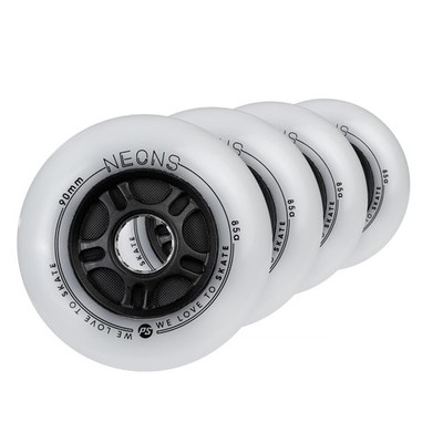 Powerslide NEONS 90mm 85A Leucht-Rollschuhrollen 4 Stk. Blau
