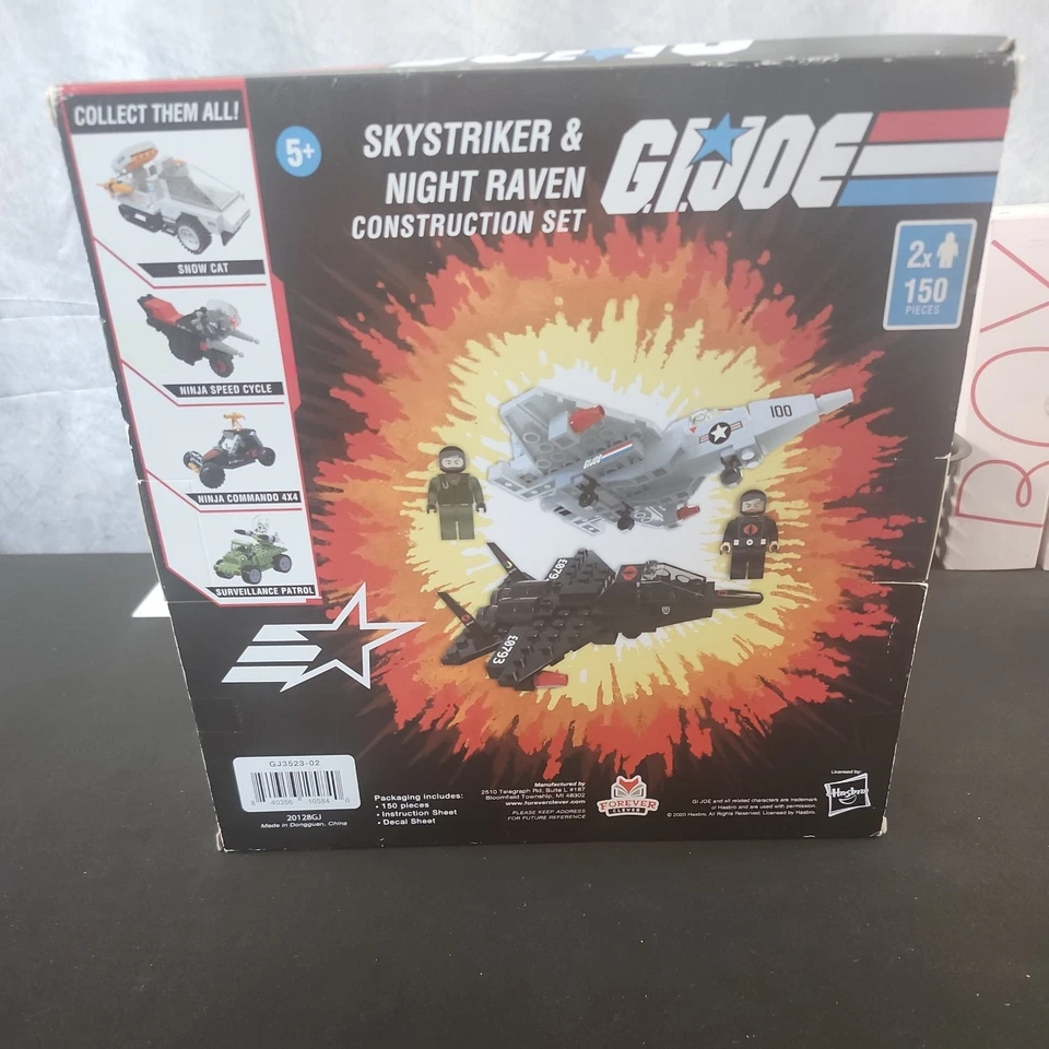 Hasbro GI Joe Skystriker & Night Raven 150 Pieces Construction Set Age 5 & Up - Image 3 of 4