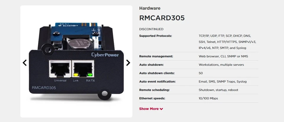 Cyberpower Remote management card - RMCARD305 - Image 2 of 4
