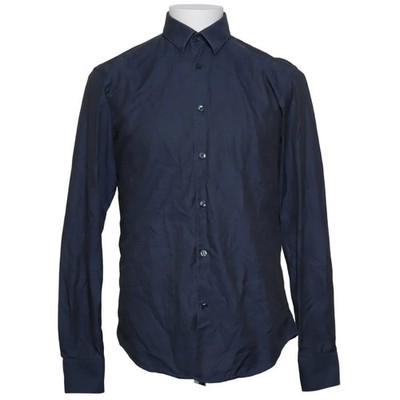 Versace Collection, Hemd, Größe: 39, Trend, Blau, Baumwolle, Einfarbig #8xM