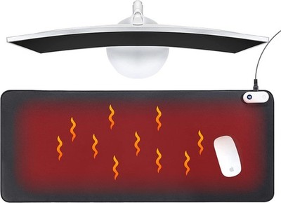 Großes beheiztes Mauspad 3 Heizstufen Auto Off elektrische Schreibtischmatte Home Office