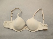 32B Auden Womens Nude Lined Underwired Back Closure Opaque TShirt Demi Bra 11F