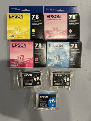 Epson 78 Claria Hi-Definition Standard-capacity Set of 7 NEW SEALED  2014-2024