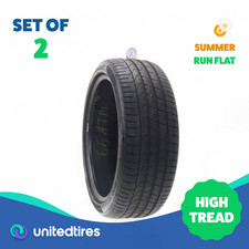 Set Of 2 Used 24540r20 Pirelli P Zero Moe Run Flat 99y - 832