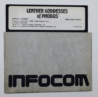 Leather Goddesses Of Phobos Infocom Apple II Disk Only Vintage Text Game #DQ