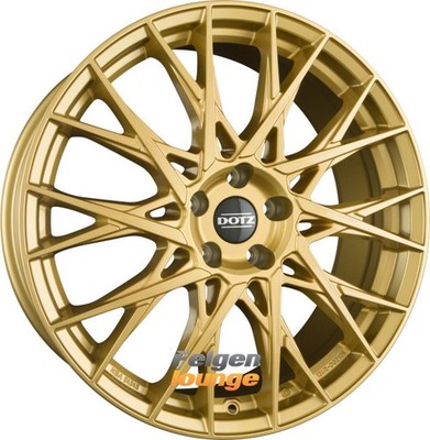 4x DOTZ Wheels FUJI GOLD - Gold 8x18 ET48 5x112 Alufelgen 18 Zoll