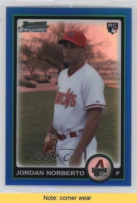 2010 Bowman Draft Chrome Blue Refractor /199 Jordan Norberto Rookie RC READ 3q5
