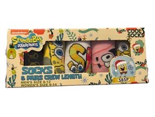 Odd Sox Spongebob Squarepants Socks 5 Pairs Crew Length Men's 8-12 Women's 9-14