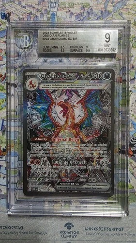2023 Charizard EX SIR 223/197 Scarlet & Violet Obsidian Flames BGS 9 MINT