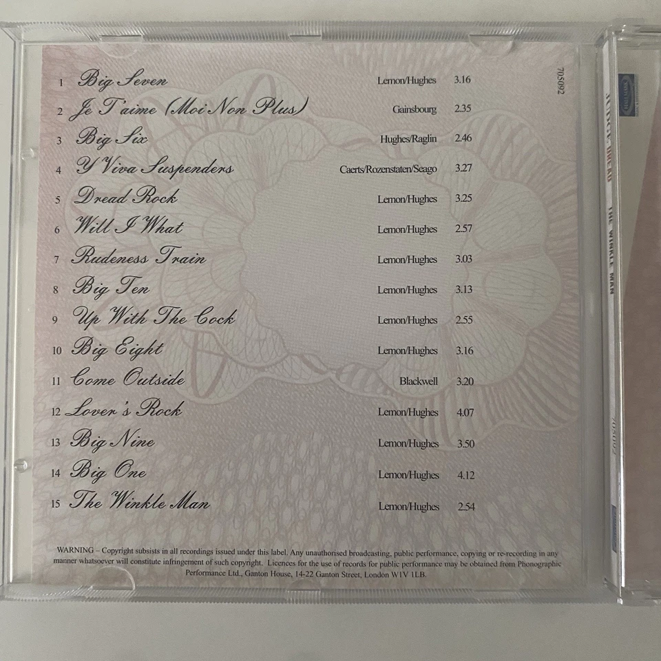 Judge Dread - The Winkle Man (CD, 2004) Compilation Album Reggae Ska - Image 4 of 4