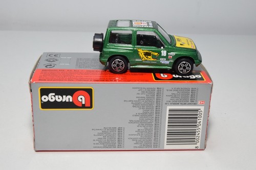 B73 1:43 BBURAGO BURAGO 4112 SUZUKI VITARA RAID #18 RALLY GREEN MIB - Picture 7 of 15