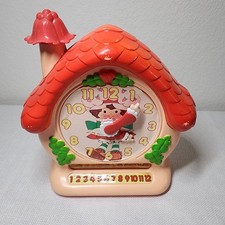 Vintage Strawberry Shortcake Teaching Clock Toy House 1980s Learning Time Mattel