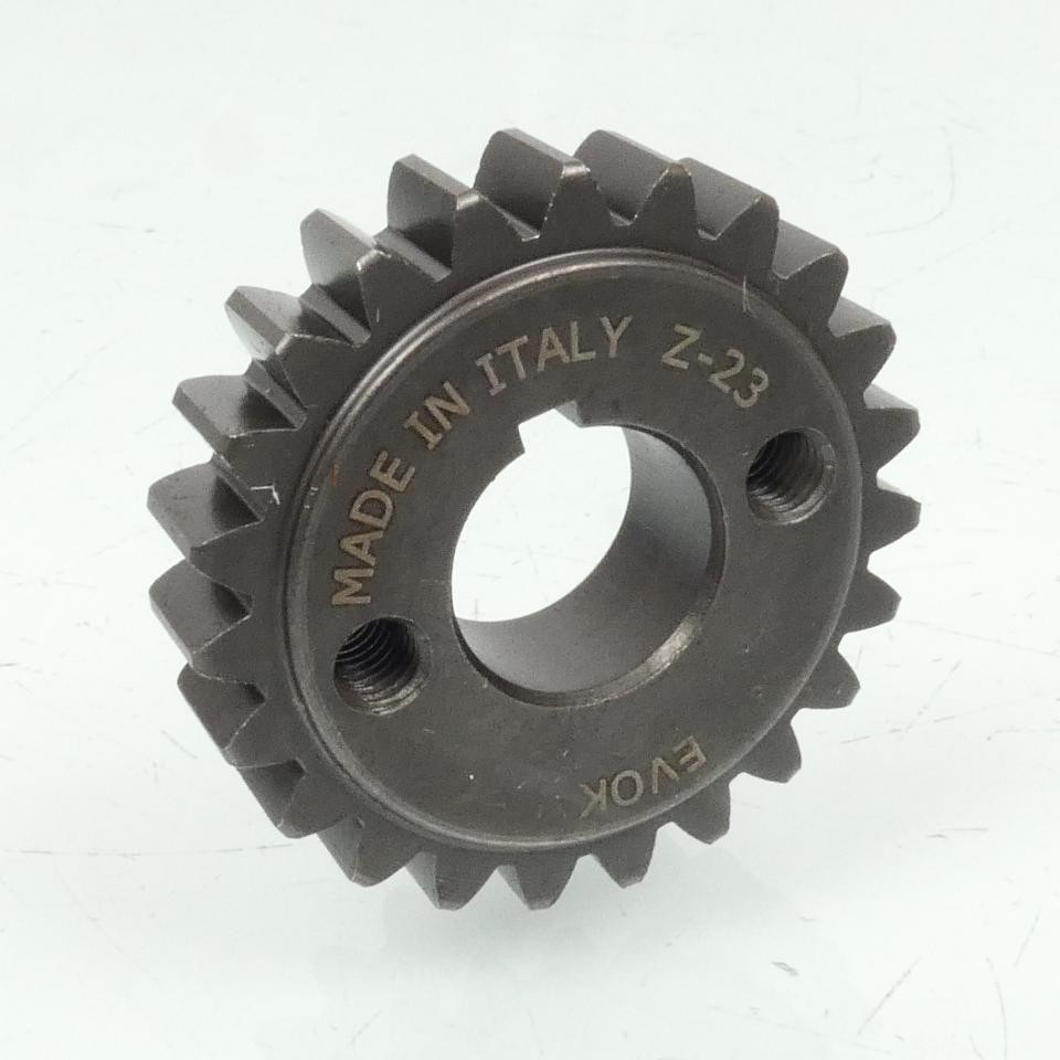 Pignon vilebrequin EVOK 23 dents en acier forgé pour redonner de la souplesse à votre Vespa 50