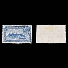 9078: Gibraltar SG113a 3d Blue 1933 Sc#99a Mi99B Used C£45