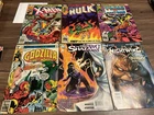 Lot Of 6 Comic Books Marvel X-Men Captain America Hulk Godzilla Vtg Comics