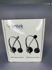Wantek 602F & N Series Headset with Microphone Black New In Box