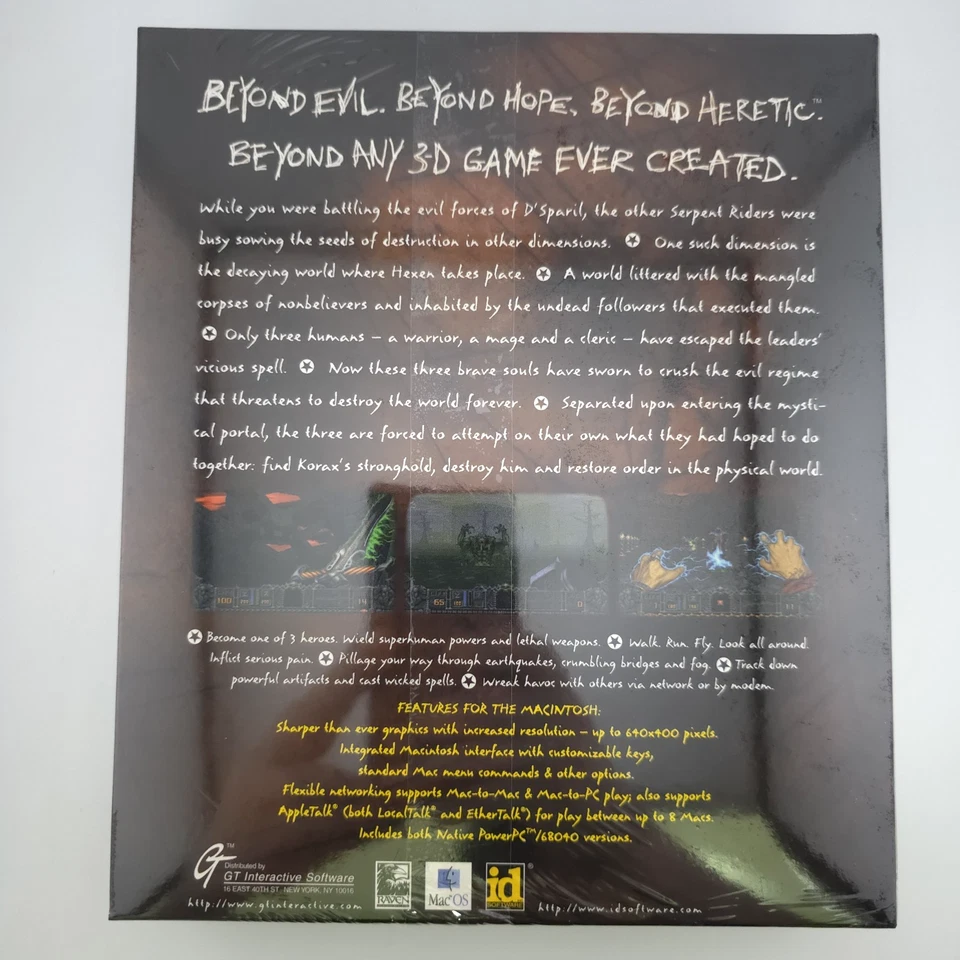 Hexen: Beyond Heretic - For the Macintosh, 1996, Big Box, New & Sealed - Image 3 of 4