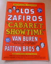 The Patton Brothers Van Buren Los Zafiros Weston Super Mare Theatre Flyer 1970's