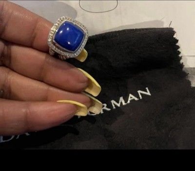 Authentic David Yurman 14mm Lapis Albion Ring size 8.5