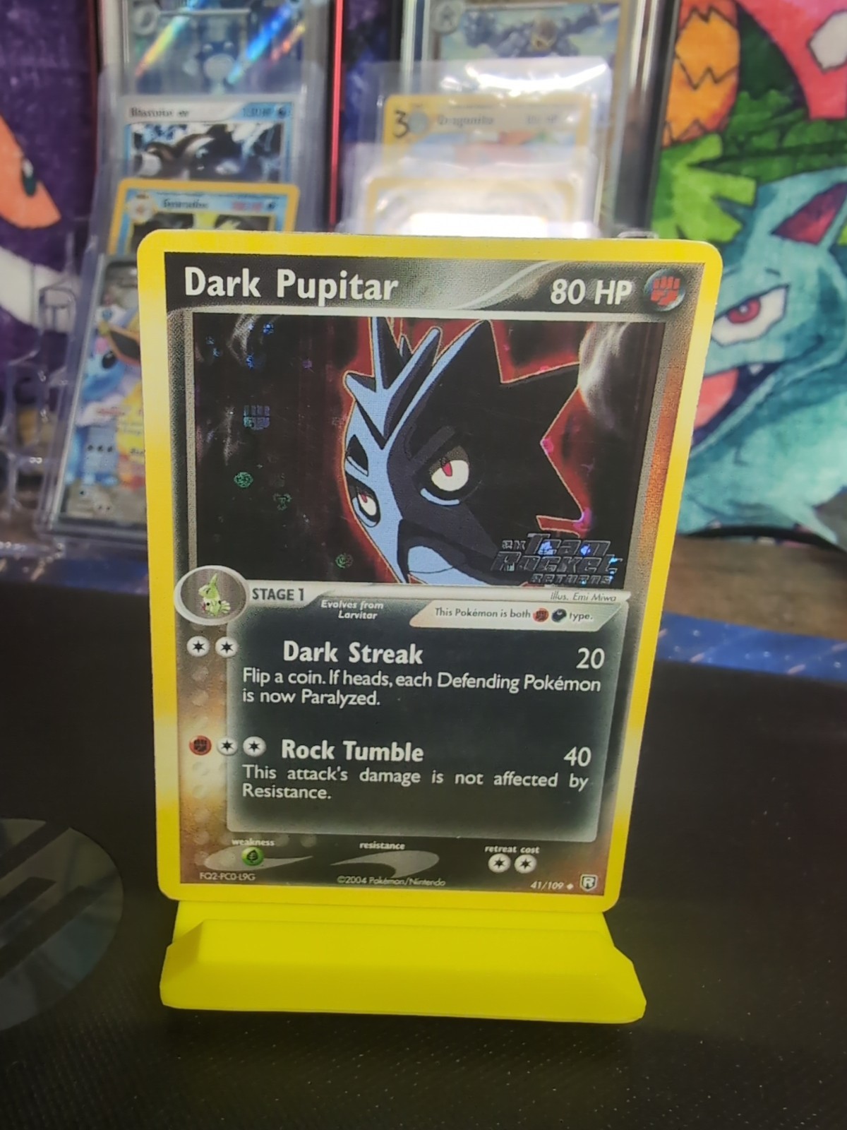 Dark Pupitar 41/109 Team Rocket Returns Reverse Holo